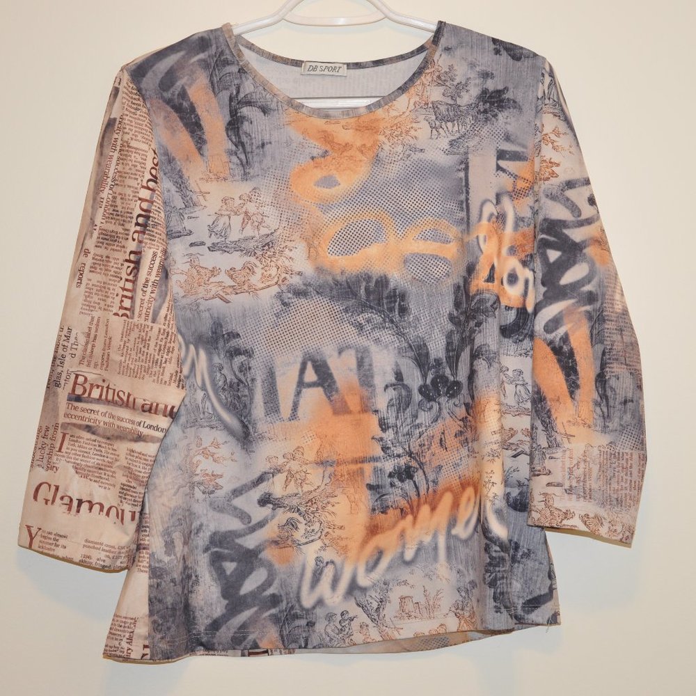 Women's DB Sport Multi-Colored Top Size Large